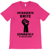 introverts unite separately in your own homes black T-Shirt
