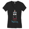 i choose to be a unicorn 2 Women's V-Neck T-Shirt
