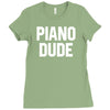 piano dude Ladies Fitted T-Shirt