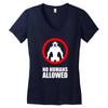 no humans allowed district 9 Women's V-Neck T-Shirt