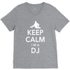 keep calm i'm a dj   mens funny V-Neck Tee