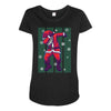 santa claus dabbing Maternity Scoop Neck T-shirt