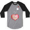 Mom and Baby are Connected to the Heart 3/4 Sleeve Shirt