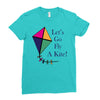 fly a kite Ladies Fitted T-Shirt