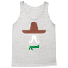 ladies sombrero  funny retro mexico mustache designer Tank Top