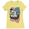beer eagle graphic Ladies Fitted T-Shirt