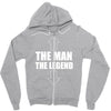 the man the legend funny Zipper Hoodie