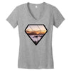 Nature Diamond Women's V-Neck T-Shirt