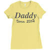 personalised daddy (2) Ladies Fitted T-Shirt