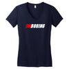 boring (nascar) Women's V-Neck T-Shirt