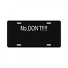 no,don't License Plate