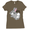kiss my soft ass Ladies Fitted T-Shirt
