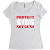 Protect Kids Not Guns Women's Triblend Scoop T-shirt
