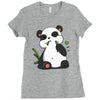 panda (2) Ladies Fitted T-Shirt