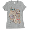 shh, the rat is our patron Ladies Fitted T-Shirt