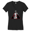 david with rose tattoo Women's V-Neck T-Shirt