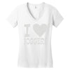 i love jogging Women's V-Neck T-Shirt