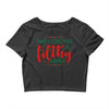 merry christmas ya filthy animal Crop Top