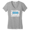 this is what an awesome plumber looks like Women's V-Neck T-Shirt
