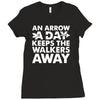an arrow a day zombie dary Ladies Fitted T-Shirt