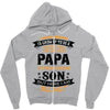 Super Cool Papa Of A Freaking Awesome Son Zipper Hoodie