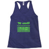 delorean trail Racerback Tank