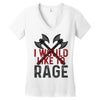 I WOULD LIKE TO RAGE Women's V-Neck T-Shirt