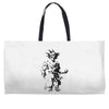 saiyan sun Weekender Totes