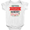 may your christmas be merry &amp; bright Baby Bodysuit