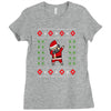 pug christmas Ladies Fitted T-Shirt