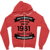 Premium Vintage  1981 Zipper Hoodie
