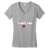 i love you (2) Women's V-Neck T-Shirt