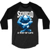 skinhead a way of life blue ideal birthday gift present. 3/4 Sleeve Shirt