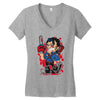 evil cartoon Women's V-Neck T-Shirt