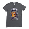 brain drain fox Ladies Fitted T-Shirt