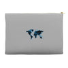 World Map Design Accessory Pouches