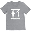your girlfriend vs my girlfriend funny pub jokr  impress your friends! V-Neck Tee