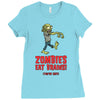 zombies eat brains Ladies Fitted T-Shirt