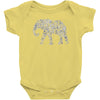 elephant filled5 cool Baby Onesie