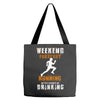 weekend forecast running Tote Bags