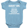 August Girl Hated By Many Baby Onesie