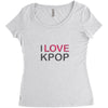 love pop Women's Triblend Scoop T-shirt