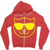 cat cool Zipper Hoodie