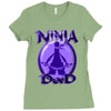 ninja dad Ladies Fitted T-Shirt