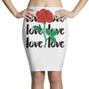 Love Rose Pencil Skirts
