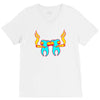 high tooths with joint V-Neck Tee