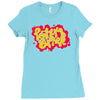 peanut butter splash Ladies Fitted T-Shirt
