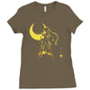 the moon Ladies Fitted T-Shirt