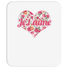Jet'aime Flower Heart Mousepad