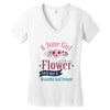 A June  Gir lLike A Flowers Women's V-Neck T-Shirt